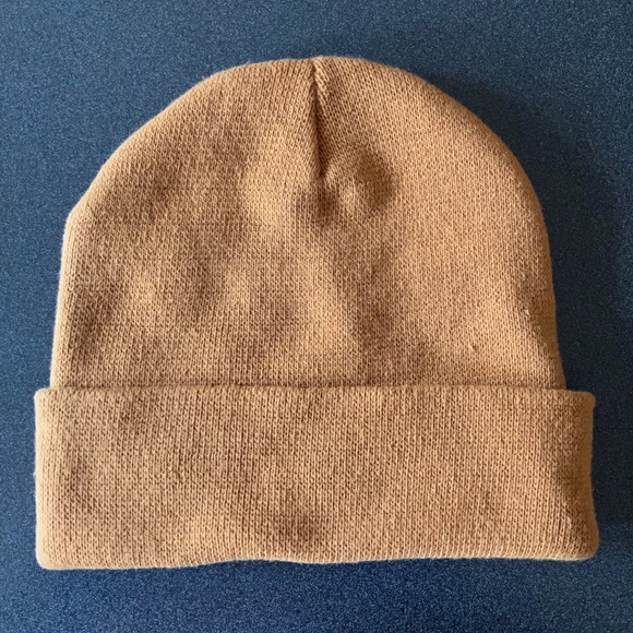 3/$20 Nordstrom Rack cuff beanie toque tan gold brown - Picture 2 of 7